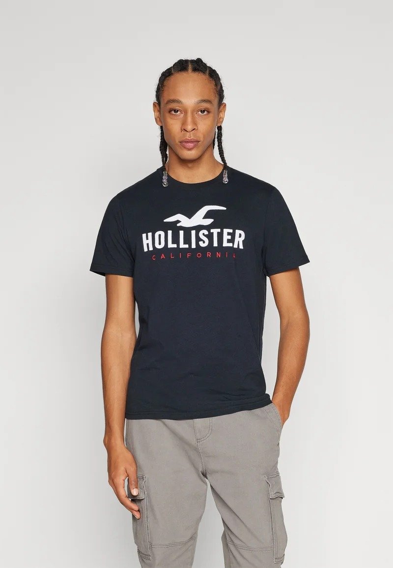 Hollister Co. Cotton Logo Graphic Tee Black Beauty - Image 2