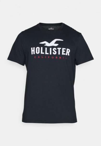 Hollister Co. Cotton Logo Graphic Tee Black Beauty