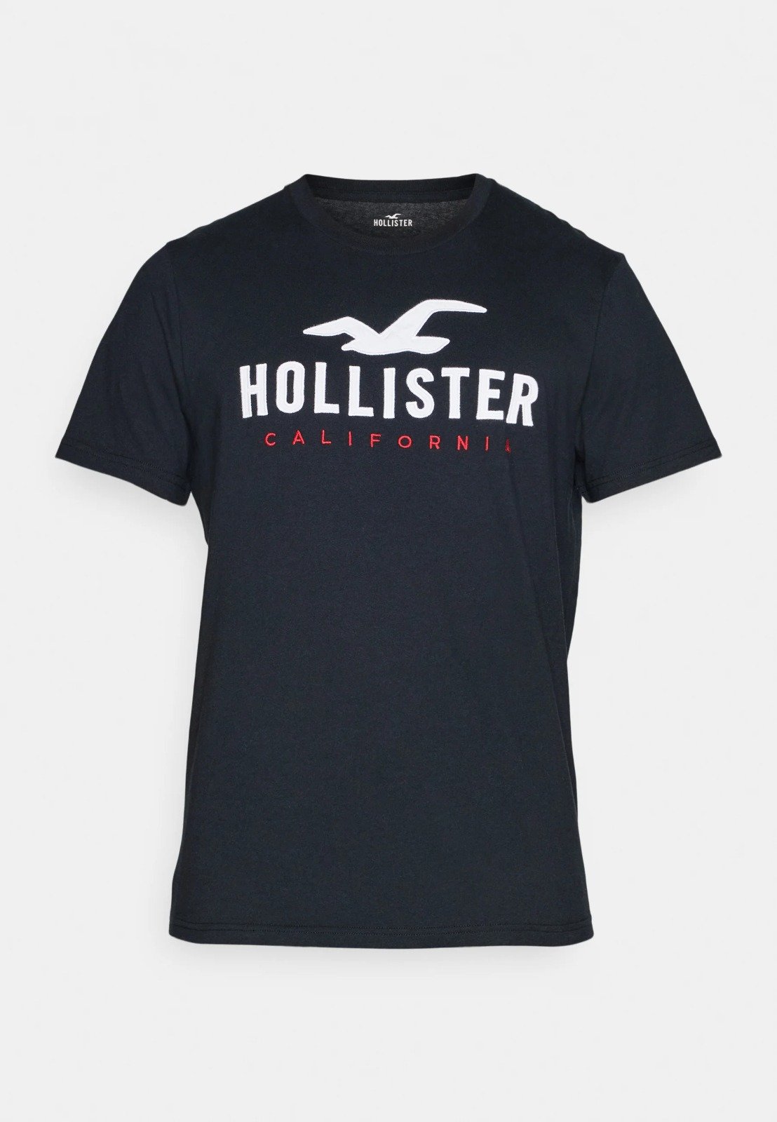 Hollister Co. Cotton Logo Graphic Tee Black Beauty