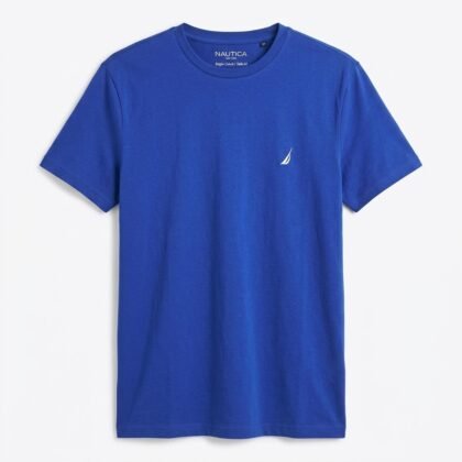 Nautica Crewneck Deck T-Shirt Bright Cobalt Talla M
