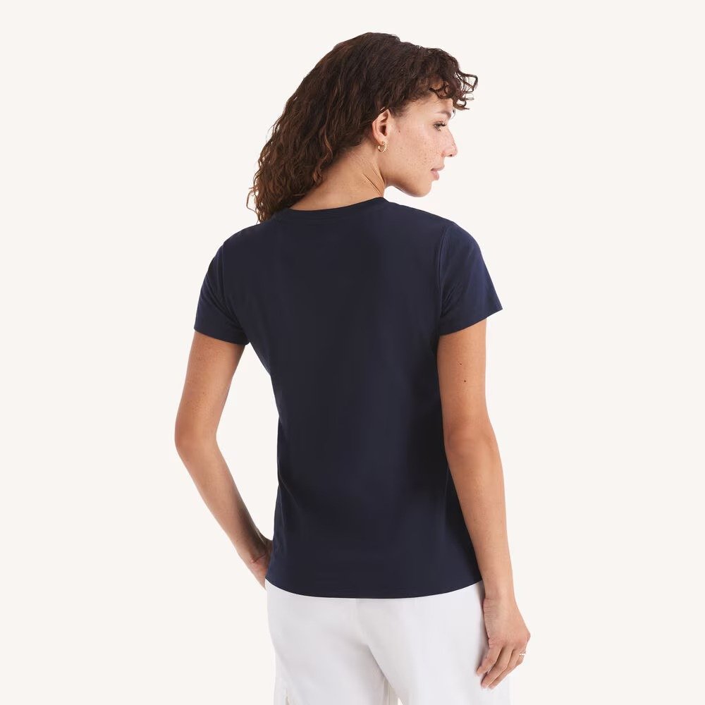 franela Nautica Sequin Americana Sailing Graphic T-Shirt Stellar Blue Heather – Talla S - Image 3