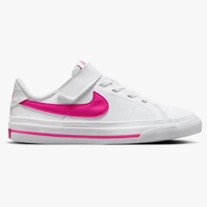 Nike Court Legacy PS White Laser Fuchsia DA5381-124 – Size 3Y