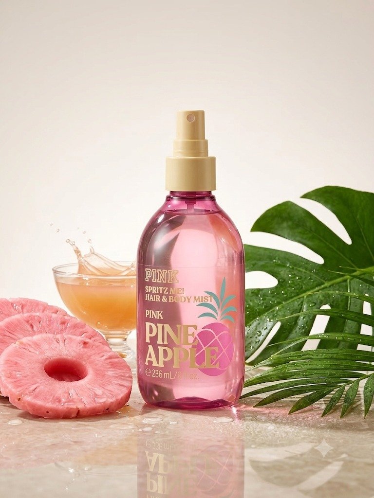 Victoria’s Secret Pink Pineapple Hair & Body Mist 8 oz - Image 3