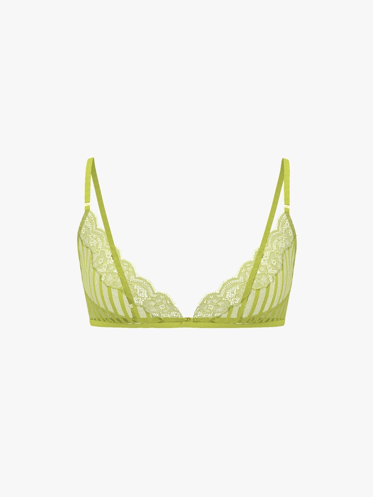 Tease Sheer Stripe Triangle Bralette Gecko Yellow – Victoria’s Secret