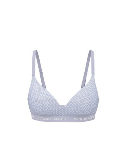 The T-shirt Cotton Lightly Lined Wireless Bra – Icy Lavender Logos – Talla 34A