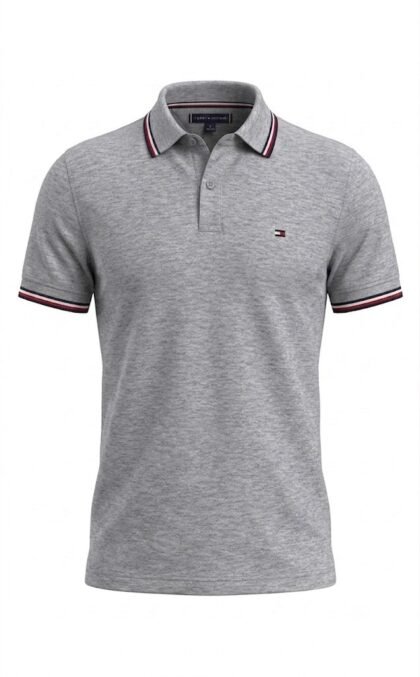 Tommy Hilfiger Slim Fit Heathered Polo Talla L