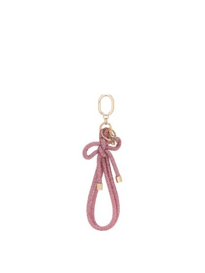 Victoria’s Secret Knotted Shine Wristlet Strap Keychain Blush