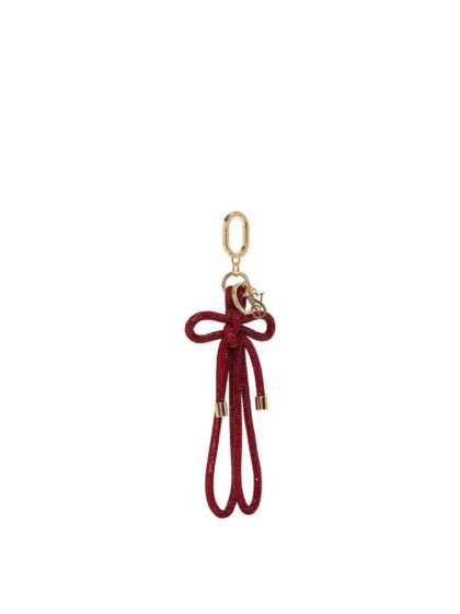 Victoria’s Secret Knotted Shine Wristlet Strap Keychain Red Lacquer