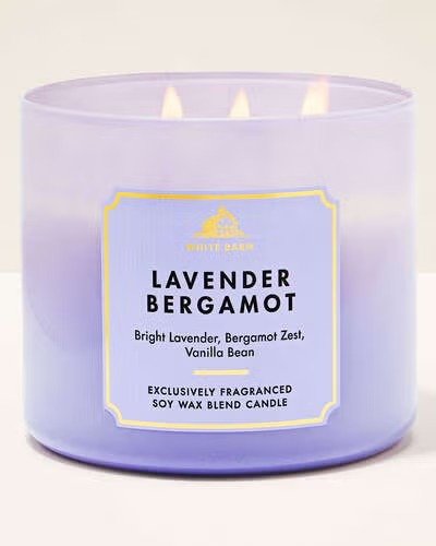 White Barn Lavender Bergamot 3-Wick Scented Candle 14.5 oz