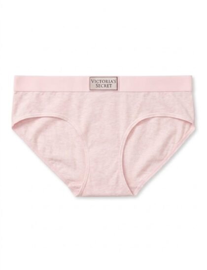Pantaleta Victoria's Secret Talla M Negro de Algodón Elástico con Bordes Invisibles sin Marcas