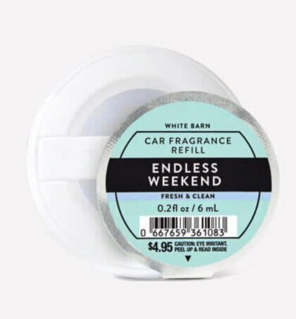 Repuesto de Fragancia para Auto White Barn Bath & Body Works 6ml Larga Duración y Aroma Continuo