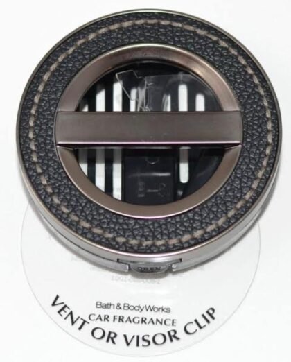 Soporte de Fragancia para Auto Bath & Body Works con Clip de Ventilación y Visera Negro Mate