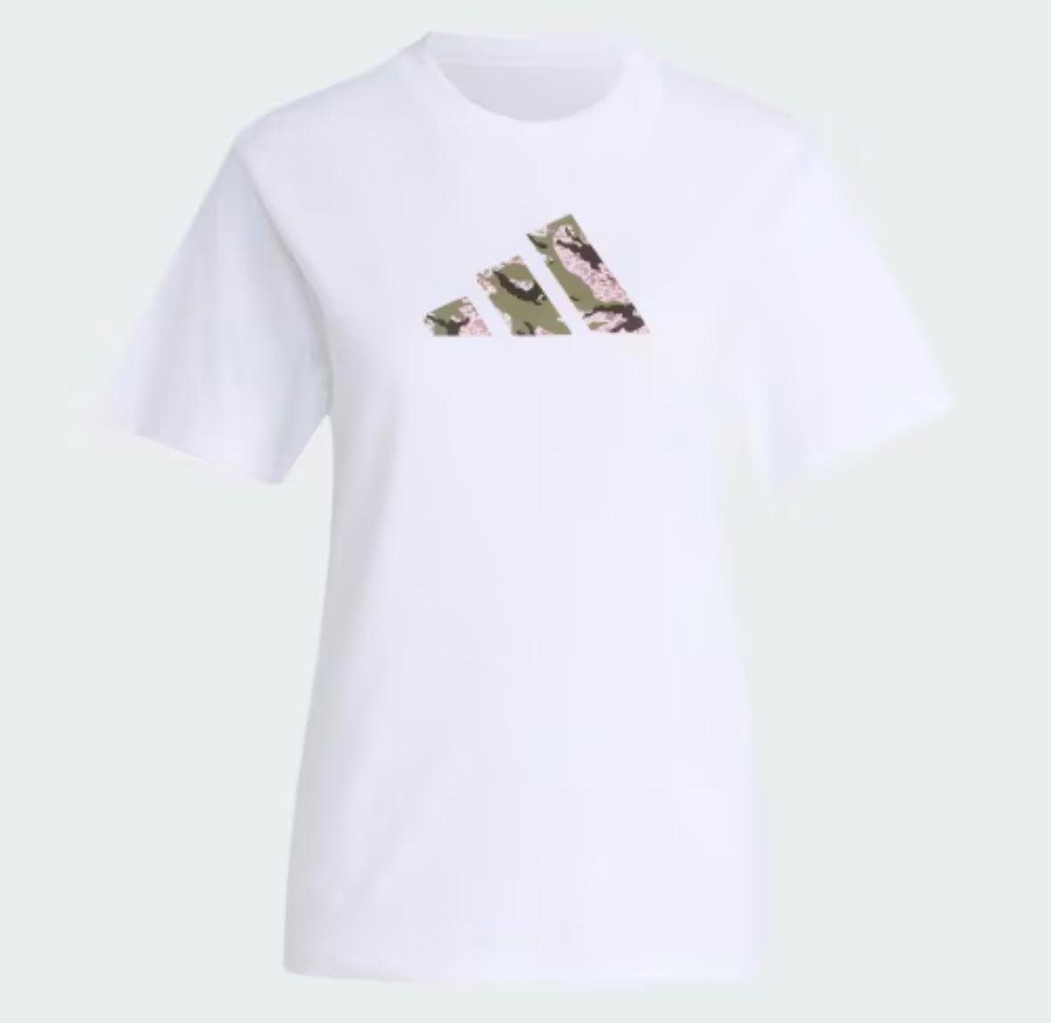 Camiseta Mujer Adidas Essentials 3-Stripes Blanco y Negro Ajuste Ceñido de Algodón Transpirable para Uso Diario