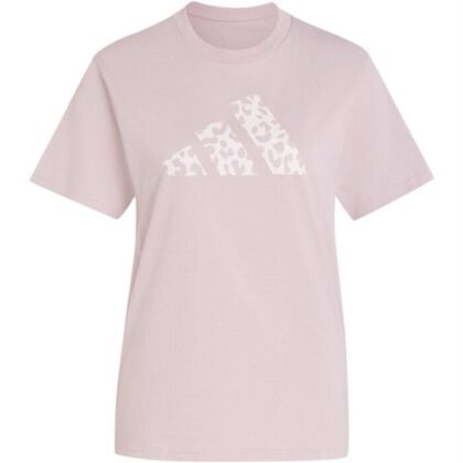Camiseta Adidas Animal T-Shirt Mujer Negro con Estampado Gráfico de Algodón Fresco y Transpirable