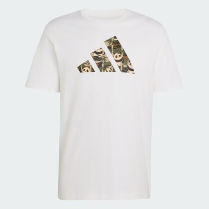 Camiseta Adidas Animal T-Shirt Mujer Negro con Estampado Gráfico de Algodón Fresco y Transpirable