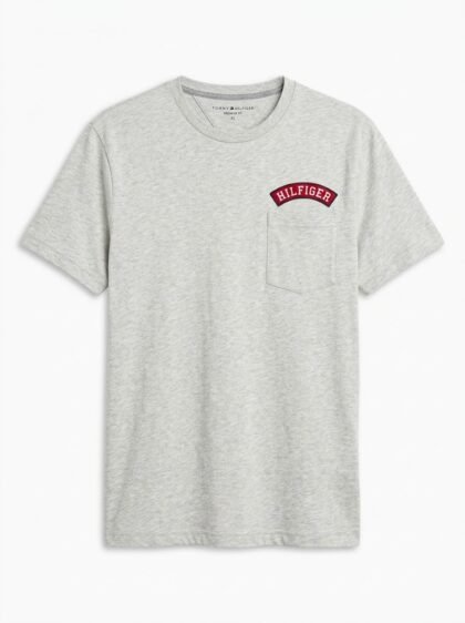 Camisa Tommy Hilfiger para Hombre de Popelina Elástica Regular Fit Manga Larga con Cuello Abotonado