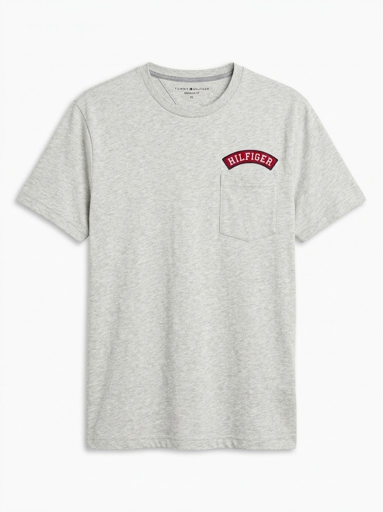 Camisa Tommy Hilfiger para Hombre de Popelina Elástica Regular Fit Manga Larga con Cuello Abotonado