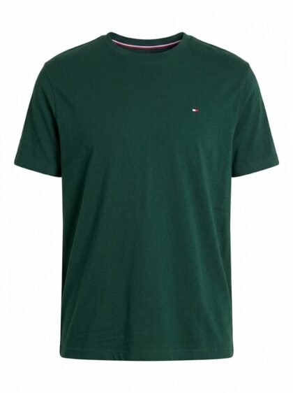 Camisa Tommy Hilfiger para Hombre de Popelina Elástica Regular Fit Manga Larga con Cuello Abotonado