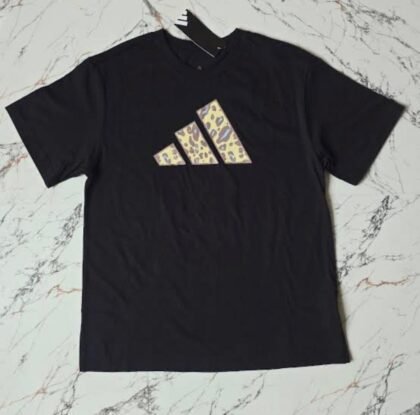 Camiseta Adidas Originals Trefoil para Hombre en Color Negro con Logotipo Frontal de Algodón