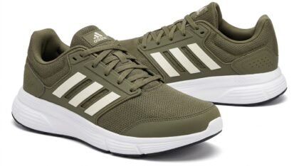 Zapatos Deportivos de Running Adidas Galaxy 8 Run Cloudfoam - Verde Oliva y Blanco (KZ6744) - Talla US 9 (EUR 42 2/3)