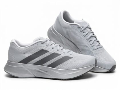 Zapatos Deportivos de Running para Hombre Adidas Adizero Evo SL M (JR3419) - Gris Plata Metalizado con Gris Hierro - Talla US 9