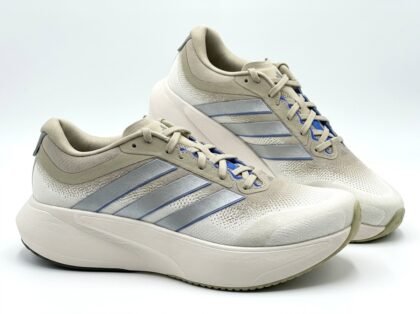 Zapatos Deportivos de Running para Hombre Adidas Supernova Rise 3 M (JR2281) - Gris Perla y Plata con Detalles Azules - Talla US 10.5
