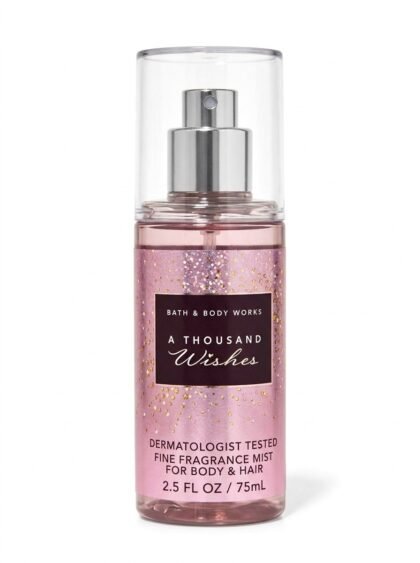 Mini Splash para Cuerpo y Cabello de Viaje Bath & Body Works A Thousand Wishes Fine Fragrance Mist - 75 ml (2.5 FL OZ)