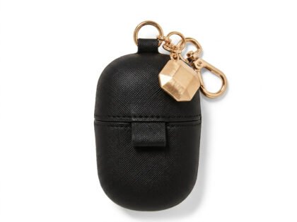 Portagel Bath & Body Works PocketBac Holder Negro con Dije Dorado