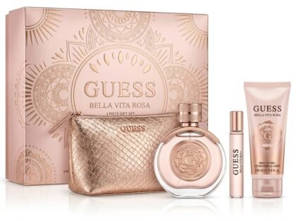 Set de Regalo Guess Bella Vita Rosa - Eau de Toilette 3.4 oz (4 Piezas) para Mujer
