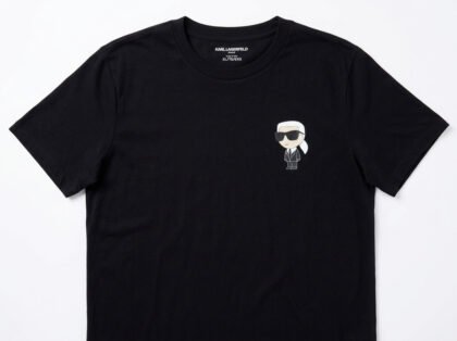 Camiseta Karl Lagerfeld Paris Gráfico Ikonik Karl Negro Talla XL