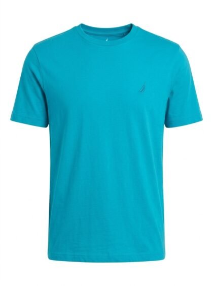 Franela Camiseta Nautica 100% Algodón - Azul Turquesa (Teal Blue) - Talla XXL para Hombre