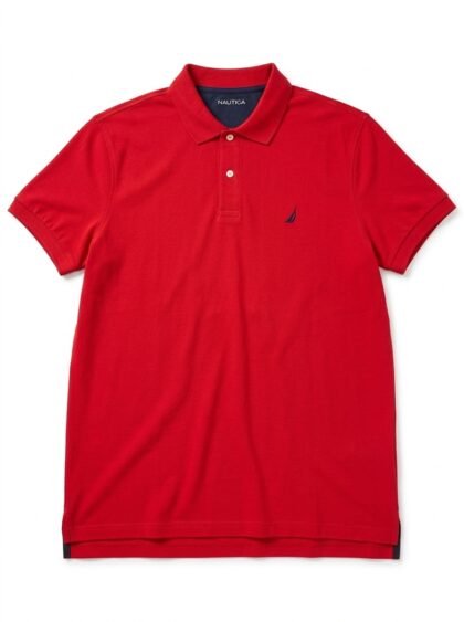 Chemise Polo Nautica Classic Fit - Rojo Intenso - Talla XXL para Hombre