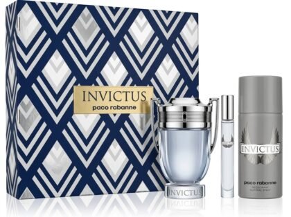 Set de Regalo Paco Rabanne Invictus - Eau de Toilette 3.4 oz (3 Piezas) para Hombre
