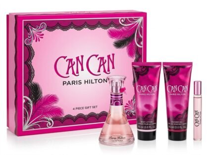 Set de Regalo Paris Hilton Can Can - Eau de Parfum 3.4 oz (4 Piezas) para Mujer