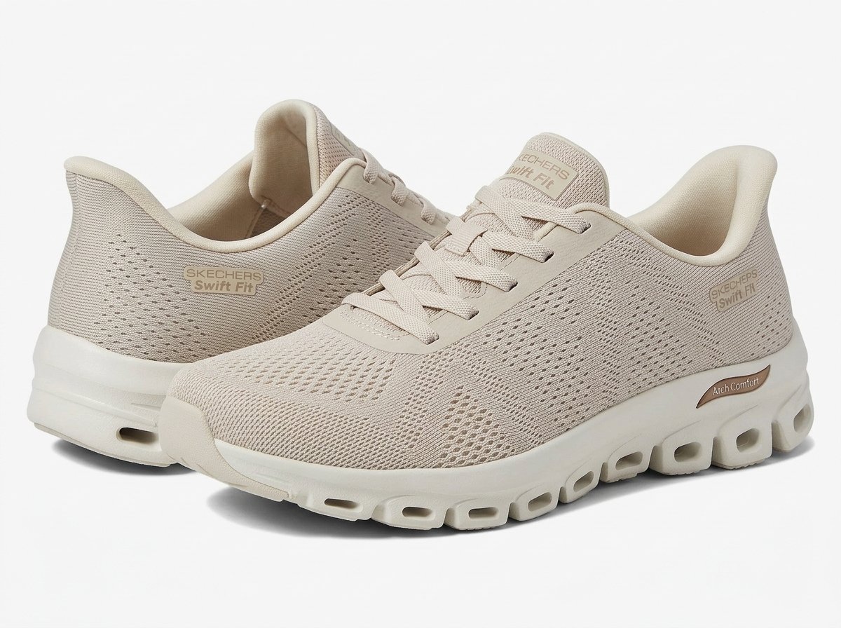 Tenis Skechers Hands Free Swift Fit Arch Comfort Tan Mujer Talla US 8.5