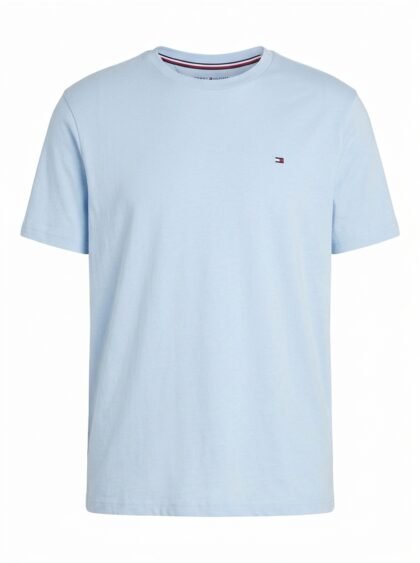 Franela Camiseta Tommy Hilfiger Cuello Redondo - Azul Celeste Claro (Light Blue) - Talla XXL para Hombre