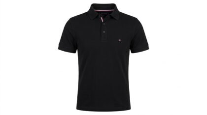 Chemise Polo Tommy Hilfiger Slim Fit Stretch - Negro - Talla XXL para Hombre